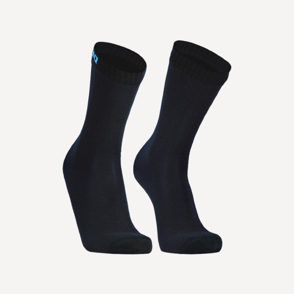 Носки мембранные DexShell Ultra Thin Crew (; L (43-46); Черный/Голубой)